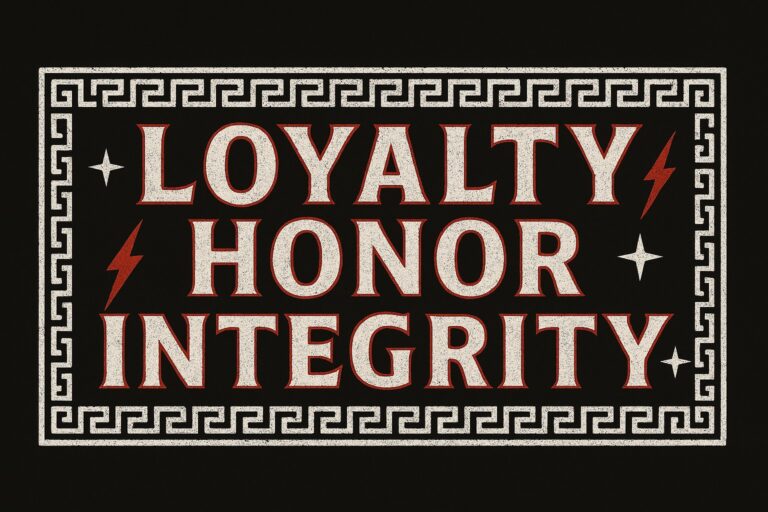 Loyalty Honor Integrity - Ethos Martial Arts